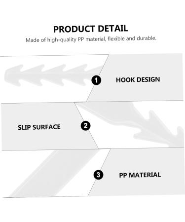 40 STK Masking Hooks Hanger - Adjustable Ear Hooks & Mask Band Buckles for Hearing Protection | Anti-Strangulation Extension - White - Buy Online on SooperMarket.com