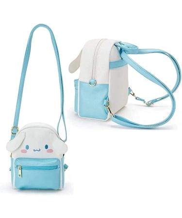ALORVE Anime Cute Cartoon Bag Cosplay Shoulder Bag Backpack Handbag PU Schoolbags for Kids Girls Fans(Blue)