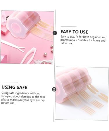FOMIYES 2 Sets Double Eyelid Sticker Lace Eyelid Stickers Eye Beauty Tape Double Sided Sticky Tape Invisible Eyelid Strips Clear Tape Double Eyelid Fiber Pink Makeup Tools Beautiful Eyes - Buy Online on SooperMarket.com