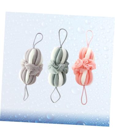 NOLITOY 3pcs Bath Sponges - Exfoliating Loofahs & Shower Scrubs for Adults | Cute Body Wash Pouf - Ideal for All Skin Types - Buy Online on SooperMarket.com