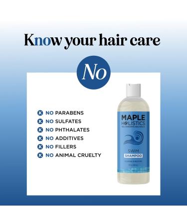 After Swim Shampoo for Kids & Adults - Chlorine Removal Clarifying Shampoo with Tea Tree & Rosemary - Gentle Swim Shampoo for Swimmers - Buy Online on SooperMarket.com