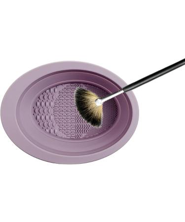 Jomewory Makeup Brush Cleaner Cosmetic Brushes Scrubber Bowl Portable Cleansing Mats Washing Tool For Women's Brushes Sponge and Puff Purple - Buy Online on SooperMarket.com