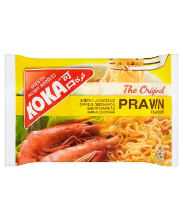 Koka Oriental Style Instant Noodles | Prawn Flavour | Snack or Meal Accompaniment | Ready in 2 Minutes | 85g (Pack of 30)