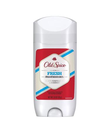 Old Spice High Endurance Invisible Solid Antiperspirant and Deodorant for Men Fresh Scent - 3 Oz / 85g x 6 Pack