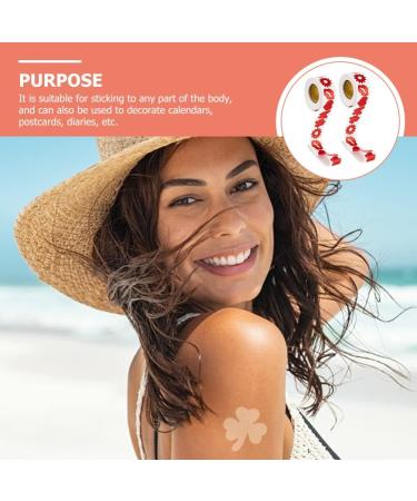 OSALADI 1000 Pieces Body Tanning Stickers Perforated Self- Adhesive Tanning Bed Stickers with 5 Pattern 1.5 Inch Removable Tanning Sunbathing Stickers for Outdoor Indoor Tanning Beds Salon Supplies 2 Roll - Buy Online on SooperMarket.com