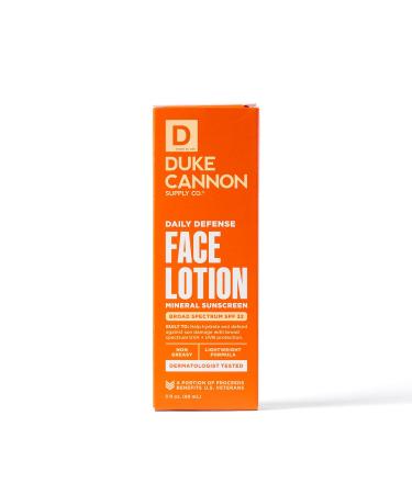 Duke Cannon Daily Defense Face Lotion SPF - Men's Moisturizer for All-Day Protection | Global Shipping Available - Buy Online on SooperMarket.com
