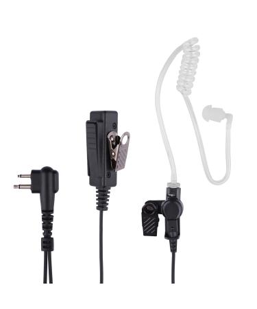 Motorola CP200 CP200D Earpiece, Compatible with Motorola BPR40 CP100D CP185 RDM2070D Two Way Radio Headset Walkie Walkie Surveillance Kit Police Headphones (Motorola 2 pin)