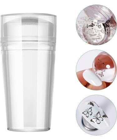 Nail Art Stickers & Stamper Set - Women's Party Decor Transparent Silicone Manicure Tools for Professionals - Buy Online on SooperMarket.com