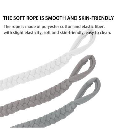 DKDDSSS 4PCS Pacifier Chain - Cotton Pacifier Strap & Clip for Boys & Girls | Secure & Stylish Baby Essentials - Buy Online on SooperMarket.com