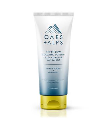 Oars + Alps After Sun Cooling Lotion  Includes Aloe Vera and Cucumber Extract for Sunburn Relief  Fresh Cut Aloe Scent  8 Oz