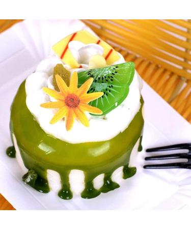 100PCS Glutinous Edible Rice Paper Flower Shape Cake Baking Decoration Edible Flower for Cake Toppers Birthday Wedding Party Cupcake Food Decorations Rice Paper Cupcake Topper Decoration - Buy Online on SooperMarket.com