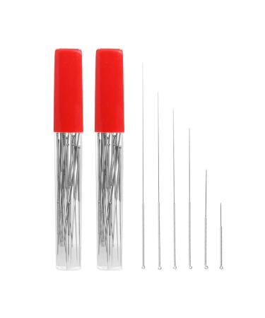 60 pieces of acupuncture pin acupuncture pin massage needle acupressure pen meridianstift massage stick acupuncture pen set acupressure stick stick for healthcare 0.3mm .35mm*(13mm-75mm)