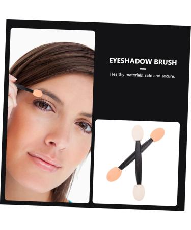 PLAFOPE 200 Pcs Double Ended Eyeshadow Brush Makeup Bulk Sponges Makeup Eyeshadow Plastic Black - Buy Online on SooperMarket.com