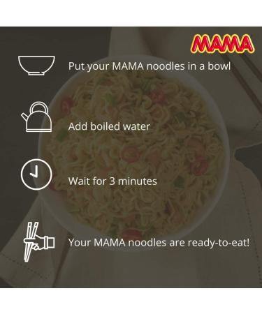 MAMA Instant Noodles Shrimp Tom Yum Flavour 90g Jumbo (Pack of 40) 2 Case Shrimp Spicy 2.25 g (Pack of 40) - Buy Online on SooperMarket.com