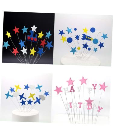 OFFSCH 16pcs Wedding Cake Decorations Cake Decorating Supplies Airplane Cupcake Toppers Cloud Cake Decorations Cupcakes Plane Cake Toppers Iron Wire Cake Picks Cloud Cupcake Toppers Flag - Buy Online on SooperMarket.com