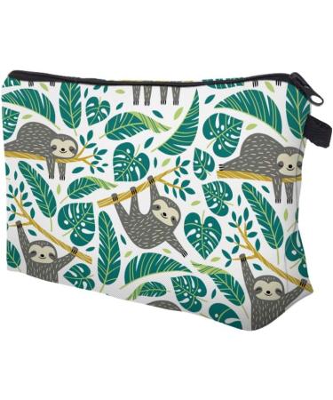 LOOMILOO Cosmetic Bag for Women  Adorable Roomy Makeup Bags Travel Water Resistant Toiletry Bag Accessories Organizer Sloth (Sloth 51476) A:Sloth 51476 - Buy Online on SooperMarket.com