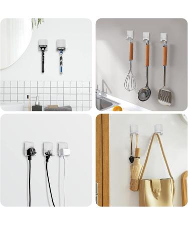Razor Bracket Shower Set - 3 Pieces Silver Self-Adhesive Stainless Steel Razor Holders for Bathroom & Kitchen - No Drilling Required - Buy Online on SooperMarket.com