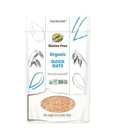 GF Harvest Gluten Free Organic Quick Oats, 32 Ounce Bag 32 Ounce Bag (Pack of 1)