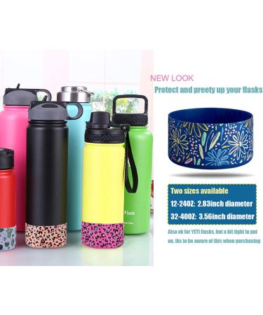 Silicone Sleeve Boot for Hydro Flask, YETI & More (32-40OZ, Black) - BPA Free Anti-Slip Cover - Buy Online on SooperMarket.com