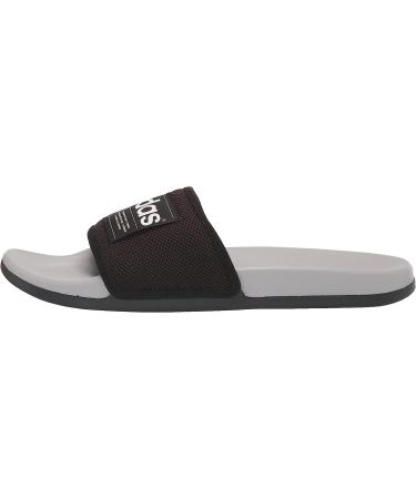 adidas Adilette Slide Sandal - Unisex (Black/White/Grey) - Size 10 Women/9 Men - Buy Online on SooperMarket.com