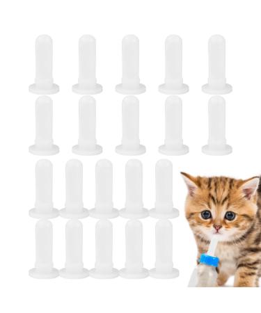 Shenrongtong K tzchnippel pet still nipple feed sets for kitten and puppies 20 pieces |Still nipple for pets bottle lizards for kitten dogs and puppies transparent l