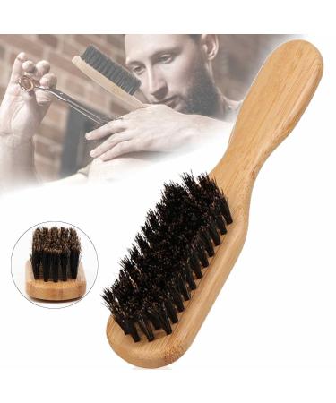 Wild Boar Beard Brush for Stiff Hair - Natural Wooden Brush for Men | Elastic Soft & Stiff Bristles for Beard & Mustache Grooming - Buy Online on SooperMarket.com