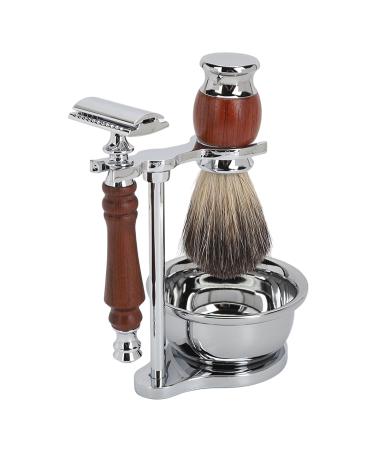 Premium Men's Shaving Set with Wooden Handle | Easy to Clean | Perfect Gift for Him - Buy Online on SooperMarket.com