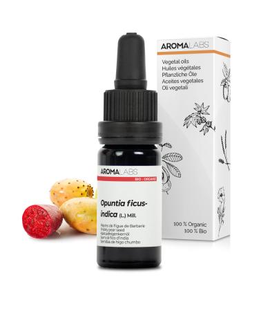 ORGANIC - PRICKLY PEAR SEED Oil - 10mL - 100% Pure Natural Cold Pressed And Cosmos Certified - AROMA LABS (French Brand)