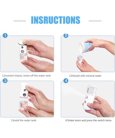 Dekaim Nano Sprayer 30ml USB Handheld Nano Mist Spray Portable Nano Mist Atomizing Sprayer Facial Moisturizing Sprayer - Buy Online on SooperMarket.com