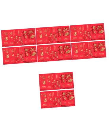 ABOOFAN 240 Pcs 2023 Year of The Rabbit Red Packets See Envelopes New Year Money Bag Zodiac Rabbit Year Packet Lucky Kid Purse Bunny Year Red Pocket Decorative Clip Pouch Paper Child Assorted Color 2x4pcs 17X9CMx4pcs