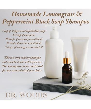 Dr. Woods Raw Black Peppermint Soap - Organic Shea Butter, 32 oz for Moisturizing Care - Buy Online on SooperMarket.com