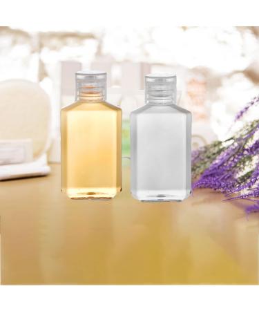 60 Pack 2 oz Clear PET Travel Bottles with Flip Top Caps - Portable Refillable Containers for Hand Sanitizer, Shampoo, Lotion - Travel Size Toiletry Bottles - Buy Online on SooperMarket.com
