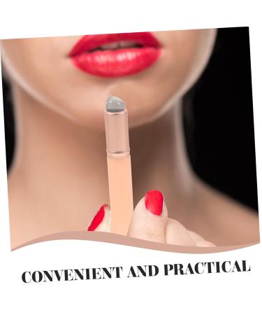 2pcs Silicone Lip Brush Applicator Set - Perfect for Lipstick Lip Balm & Eyeshadow - Makeup Tools for Flawless Application - Buy Online on SooperMarket.com