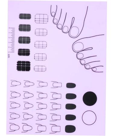 Silicone Nail Mat | Manicure Protector Mat for Nail Practice Nail Polish Coloring Practice Professional Nail Manicure Tools for Acrylic Fingernails - Buy Online on SooperMarket.com