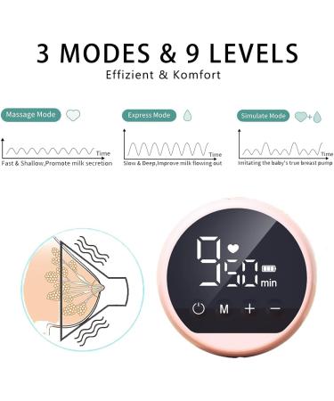 Portable Electric Milk Pump - Silent Single Pump 10 Fresh Bags 3 Modes 9 Intensity Levels LED Display - Buy Online on SooperMarket.com