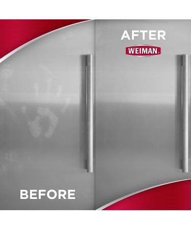 Weiman Stainless Steel Cleaner & Polish - 2 Pack Aerosol Spray with Microfiber Cloth - Streak-Free Shine for Refrigerator, Oven, Dishwasher, Stove - Protects from Fingerprints - Buy Online on SooperMarket.com