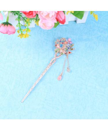 Chinese Hair Chopsticks Vintage Retro Hair Stick Flower Hair Decoration Ancient Hair Clip Birthday Valentines Day for Woman - Buy Online on SooperMarket.com