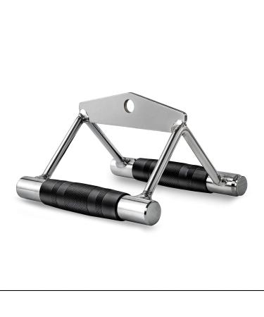 Clothink Cable Machine Handle Attachments, Rowing Machine Handle Set Pull Down Exercise Handles Hooks