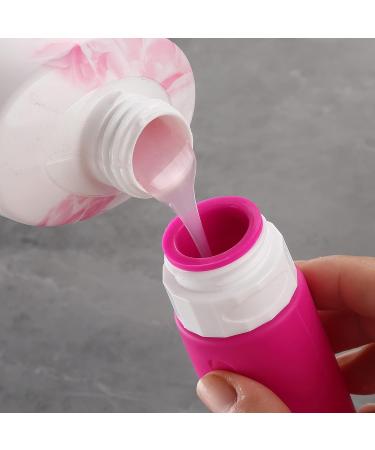 Shop Gemice Silicone Travel Bottles 90ml Set - 4 Leak-Proof Containers for Shampoo & Body Care - FDA Approved Travel Essentials - Buy Online on SooperMarket.com