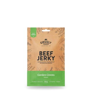 Beef jerky beef from Germany dry meat from beef in the set 10-pack Garden Greens (10 x 50g 500g) 50 g (10 pack)