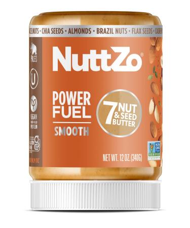 Nuttzo Paleo Power Fuel 7 Nut & Seed Butter Smooth 12 oz (340 g)