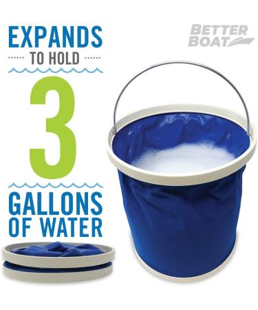 Microfiber Boat Cleaner and Car Wash Kit - Non-Scratch Sponge Bucket, Wash Cloths for Interior and Exterior - Ideal for Fiberglass Boat Hulls and Car Seats - Complete Cleaning Supplies - Buy Online on SooperMarket.com