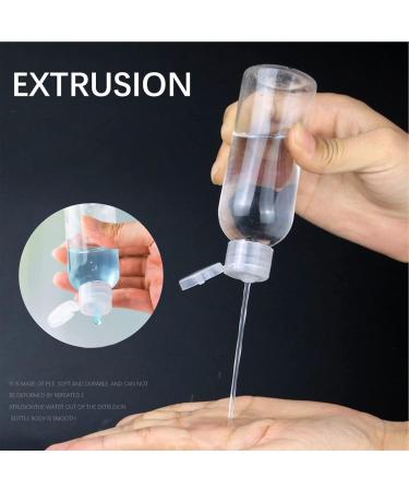 10 Piece Transparent Travel Bottles Set - Refillable Liquid Containers for Lotions & Shampoo with Funnels (50ml & 100ml) - Safe Travel Accessories - Buy Online on SooperMarket.com