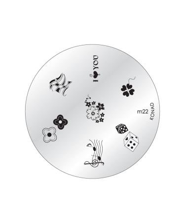 Konad Official M22 Plate for Stamping Nail Art