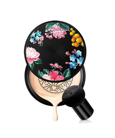 Mushroom Head Air Cushion BB Cream Liquid Foundation CC Cream Concealer Lasting Nude Makeup Moisturizing Brightening Pigment CC Liquid Foundation (Natural)