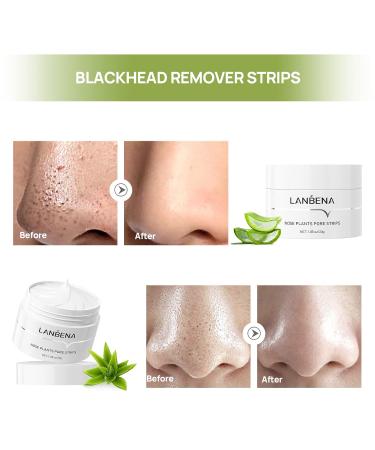 Buy Lanbena Blackhead Remover Peel Off Mask - Effective Blackhead Strips for Nose | Moisturizing & Cleansing | 1.05 Ounce - Buy Online on SooperMarket.com
