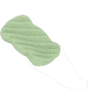 Verdant Touch Exfoliating Face Sponge Plant Fiber Facial Sponge Reusable Exfoliating Face Cleansing Puff Washable Portable Bath Puff Green - Buy Online on SooperMarket.com