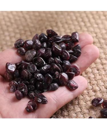 Natural Crystals and Stones 100g 7mm-9mm Natural Red Garnet Quartz Stone Gravel Ornaments for Gift for Decoration kaixun - Buy Online on SooperMarket.com