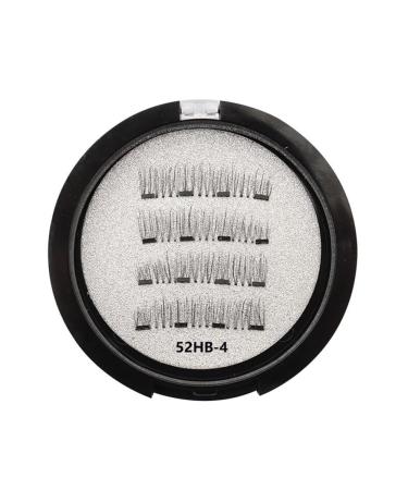Aflytep Magnetic Eyelashes with 2 Pairs Artificial Fiber Magnets Magnetic with Eyelash Curler 52HB-4