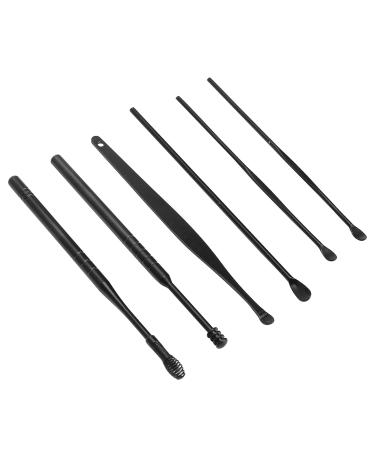 Portable Earwax Removal Tool Set - U Shape & Spiral Ear Cleaner in Black - Buy Online on SooperMarket.com